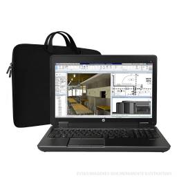 NOTEBOOK WORKSTATION HP ZBOOK 15 + CORE i7 + 16GB RAM + NVIDIA QUADRO 2GB VRAM + 256 GB SSD+ WINDOWS 10 PRO 