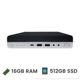 PC HP ELITEDESK 800G3 MINI + CORE i7 + 16GB RAM + 512GB SSD + WINDOWS 10 PRO