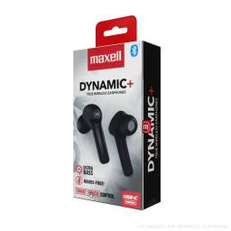 AURICULARES INALAMBRICOS MAXELL DYNAMIC+ ESTEREO ULTRA BASS TWS NEGROS
