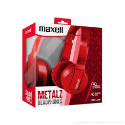AURICULARES CABLEADOS MAXELL METALZ ESTEREO OVER-EAR ROJO