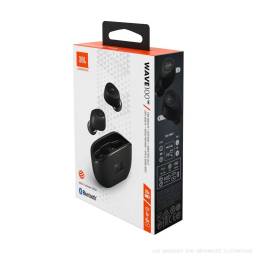 AURICULARES INALAMBRICOS JBL WAVE100 ESTEREO DEEPBASS TWS NEGROS