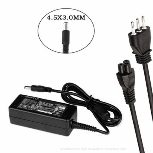CARGADOR DELL 45W + 19,5V + 2.31A + CONECTOR "AGUJA" + 4,5 x 3.0 MM
