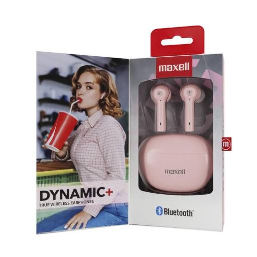 AURICULARES INALAMBRICOS MAXELL DYNAMIC+ ESTEREO ULTRA BASS TWS ROSADO