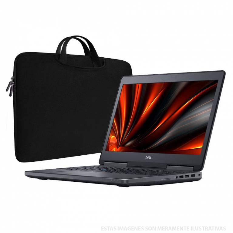 NOTEBOOK DELL PRECISION 7510 + CORE i7 + 16GB RAM + GPU DEDICADA + 256GB SSD + 15.6 FHD + WINDOWS 10