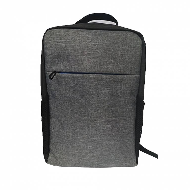 MOCHILA RIPCOLOR GRIS CLARO CON AZUL SOPORTA LAPTOPS 15.6
