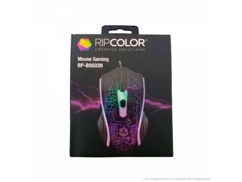 MOUSE CON LUCES ESTILO GAMER RIPCOLOR RP-B003N