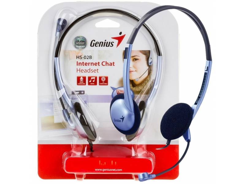 AURICULARES ESTEREO CON MICROFONO ESTILO VINCHA GENIUS HS-02B CONECTOR INDEPENDIENTE